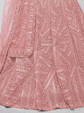 Breathtaking Pink Sequins Work Engagement Wear Lehenga Choli