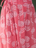 Wonderful Pink Printed Cotton Festival Wear Palazzo Suit