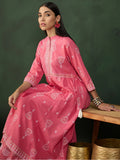 Wonderful Pink Printed Cotton Festival Wear Palazzo Suit