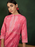 Wonderful Pink Printed Cotton Festival Wear Palazzo Suit