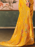 Delightful Yellow Zari Weaving Silk Haldi Wear Saree With Blouse