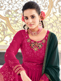 Gorgeous Rani Pink Sequins Georgette Event Wear Salwar Kameez