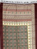 Fabulous Olive Green Printed Silk Festival Wear Saree With Blouse