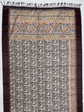 Majestic Brown Printed Silk Festival Wear Saree With Blouse