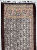 Majestic Brown Printed Silk Festival Wear Saree With Blouse