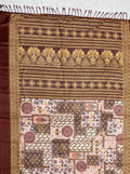 Incredible Mauve Printed Silk Casual Wear Saree With Blouse