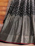 Superb Black Sequins Chinon Events Wear Lehenga Choli With Dupatta