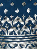 Super Teal Blue Sequins Georgette Event Wear Lehenga With Blouse