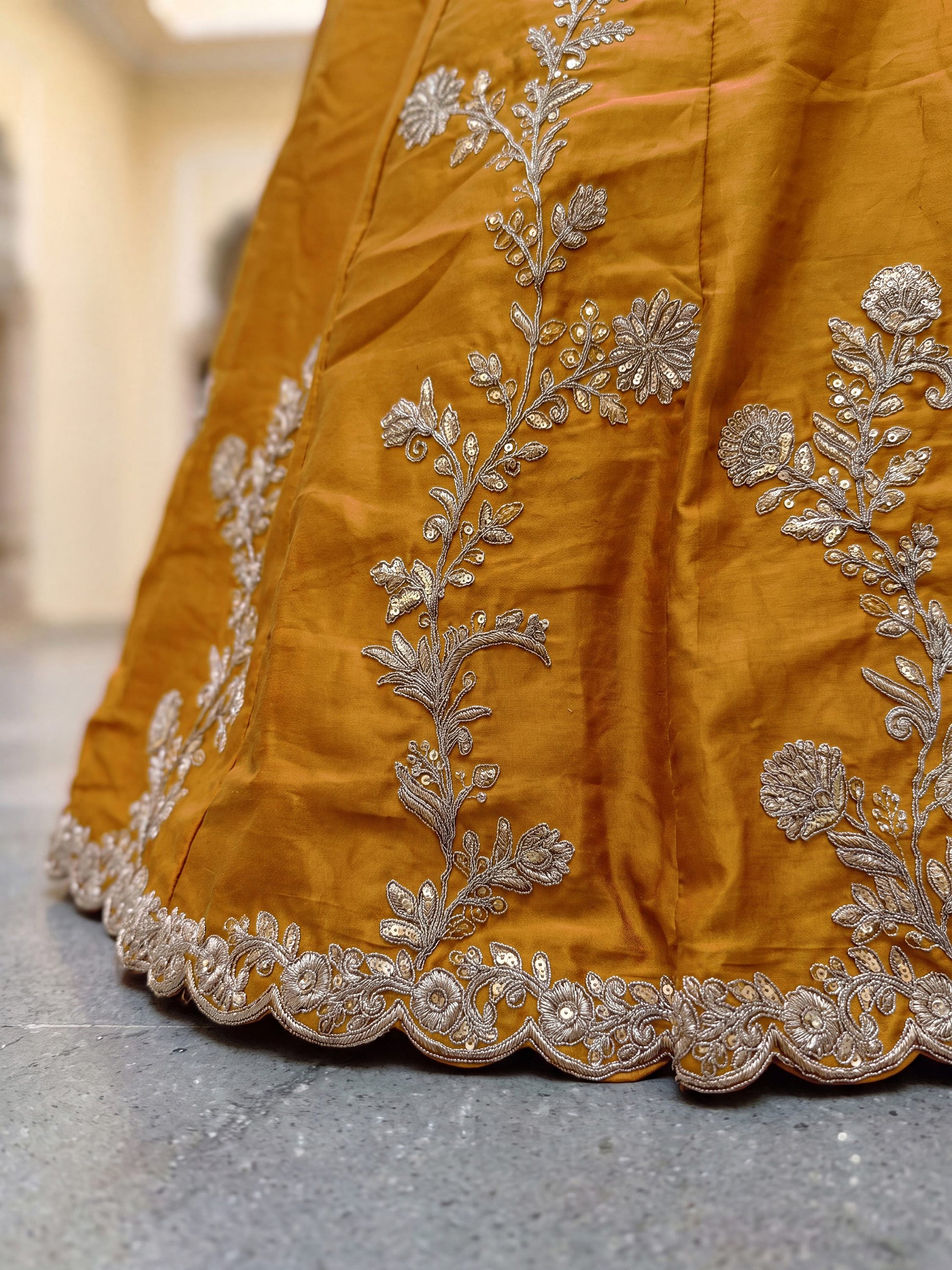 Stunning Yellow Embroidery Silk Wedding Wear Lehenga Choli With Dupatta