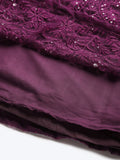 Alluring Purple Embroidered Net Reception Wear Lehenga Choli With Dupatta