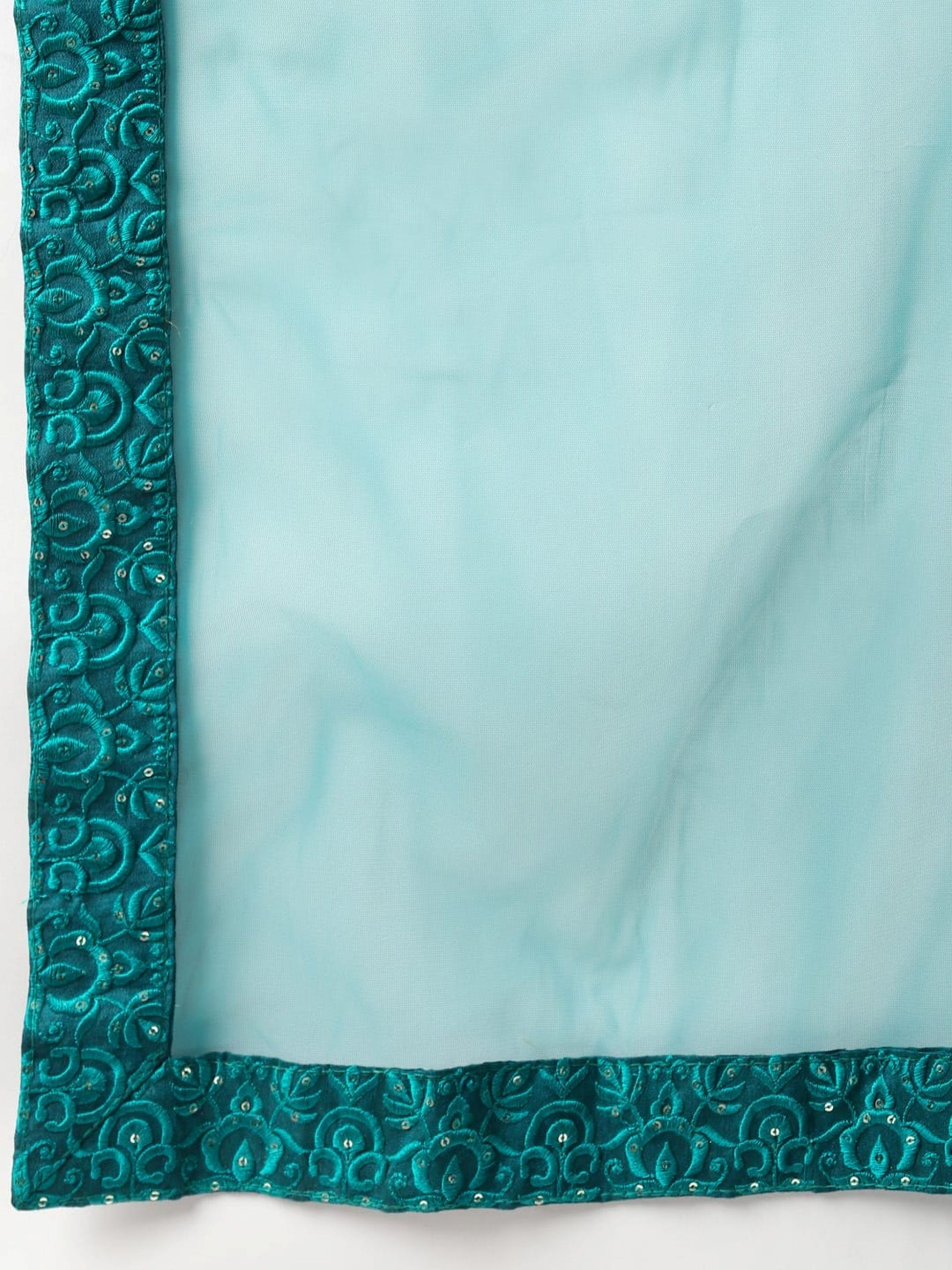 Regal Teal Green Sequins Work Net Traditional Lehenga Choli With Dupatta