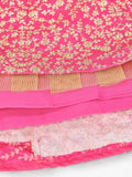 Fantastic Pink Dori Embroidery Silk Wedding Wear Lehenga Choli With Dupatta
