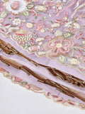 Exclusive Lavender Thread Embroidery Net Reception Wear Lehenga Choli