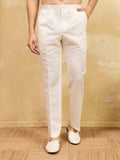 Lavishing White Floral Embroidery Viscose Silk Haldi Wear Men's Kurta With Dupatta