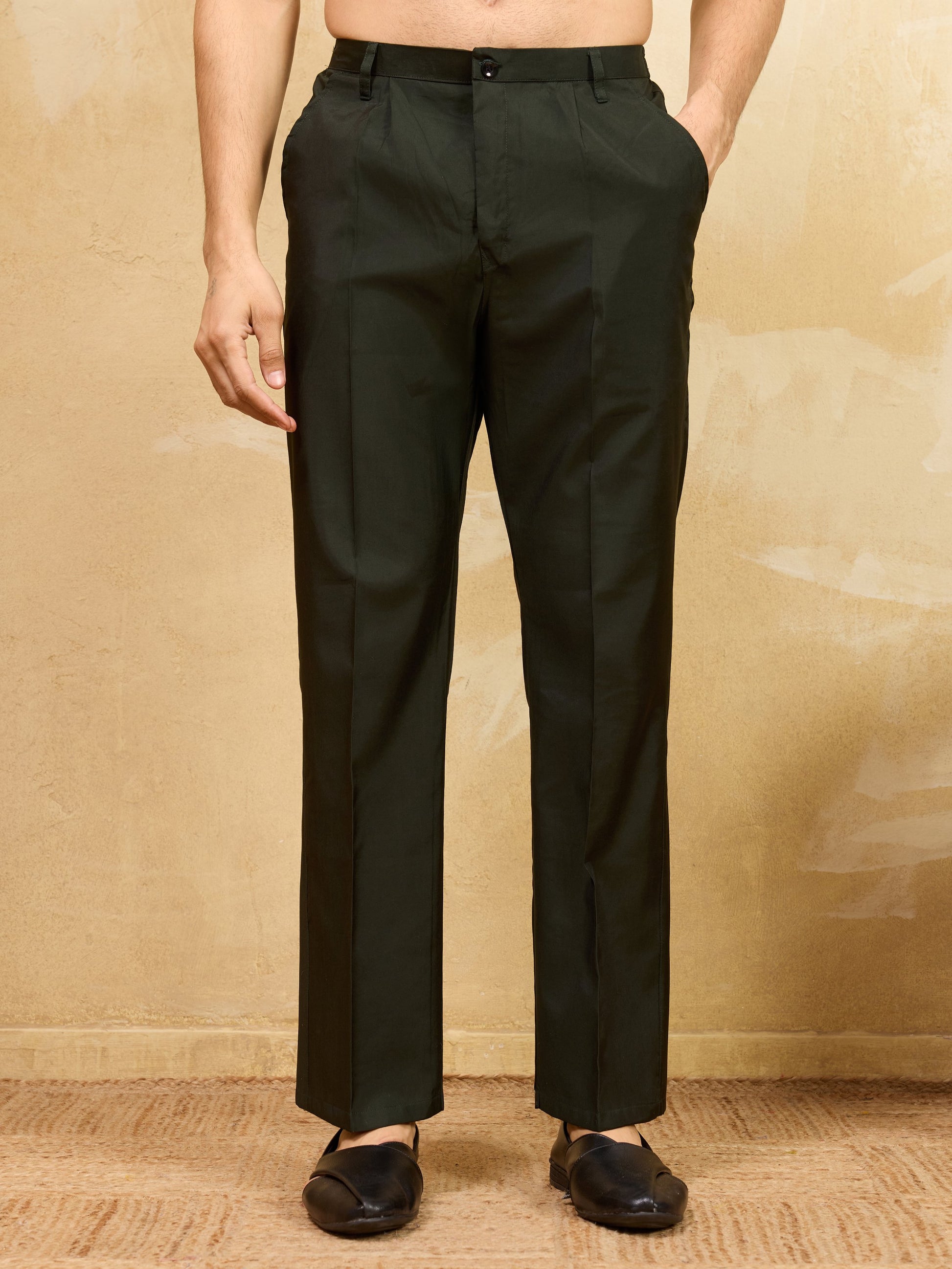 Fantabulous Black Thread Work Viscose Silk Eid Special Men's Kurta