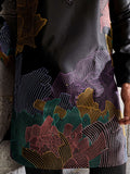 Awesome Black Embroidered Silk Festive Wear Men’s Kurta Set