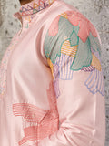 Fabulous Pink Embroidered Silk Wedding Wear Men’s Kurta Set