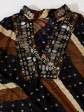 Classic Black Embroidered Rayon Festive Wear Men’s Kurta