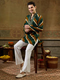 Artistic Green Embroidered Rayon Festive Wear Men’s Kurta