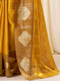 Phenomenal Yellow Zari Weaving Tissue Haldi Wear Saree With Blouse