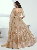 Beautiful Beige Thread Embroidered Party Wear Lehenga Choli