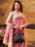 Precious Pink Digital Printed Silk Daily Wear Saree With Blouse
