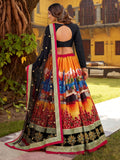 Phenomenal Black Digital Printed Art Silk Party Wear Lehenga Choli With Dupatta