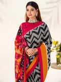 Classic Black Zig-Zag Printed Tussar Silk Casual Wear Saree With Blouse