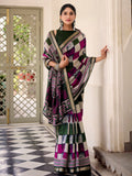 delightful Green Digital Printed Polyester Office Wear Saree With Blouse