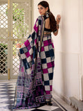 Excellent Navy Blue Digital Printed Polyester Festive Wear Saree With Blouse
