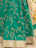 Fascinating Green Sequins Art Silk Wedding Wear Lehenga Choli