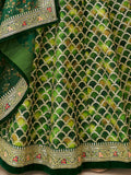Improbable Green Sequins Art Silk Engagement Wear Lehenga Choli