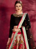 Multi-Color Floral Print Banglori Silk Reception Wear Lehenga Choli