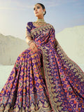Dazzling Purple Handwork Silk Wedding Wear Patan Patola Style Saree