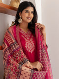 Glamorous Pink Zari Weaving Viscose Silk Festive Wear Pant Suit
