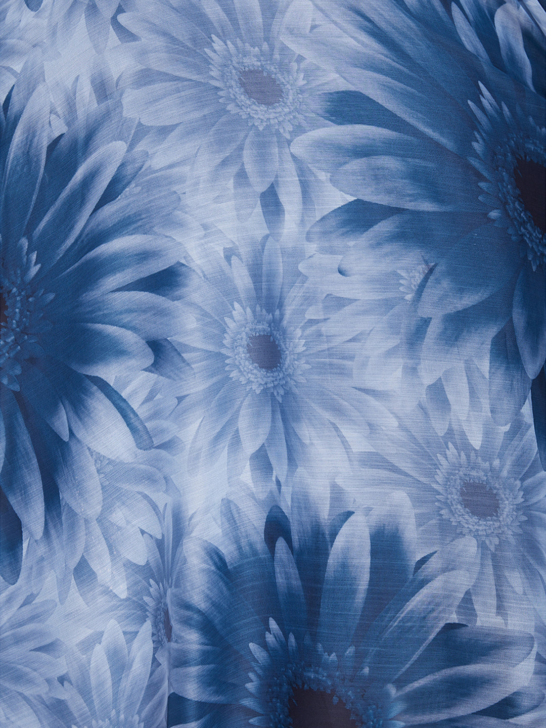 Stunning Blue And White Printed Anarakali Salwar Suit