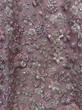 Captivating Rose Pink Bead Work Net Wedding Wear Lehenga Choli With Dupatta