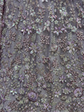 Adorable Lavender Sequins Work Net Bridesmaid Lehenga Choli With Dupatta