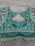 Awesome Sky Blue Hand Work Net Bridesmaid Lehenga Choli