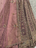 Captivating Maroon Multi Thread Work Net Bridesmaid Lehenga Choli With Dupatta