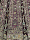 Captivating Maroon Multi Thread Work Net Bridesmaid Lehenga Choli With Dupatta