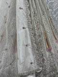 Outstanding White Dori Work Net Event Wear Lehenga Choli With Dupatta
