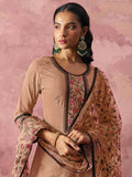 Astonishing brown Thread Work Georgette Festival Wear Pant Suit