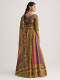 Astonishing Multi-Color Floral Printed Organza Festival Lehenga Choli