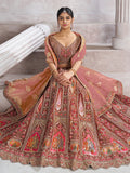 Amazing Brown Sequins Banarasi Silk Designer Lehenga Choli