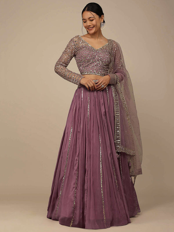 Beautiful Pink Sequins Party Wear Lehenga Choli With Net Dupatta