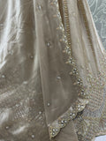 Attractive Beige Dori Embroidery Satin Engagement Wear Lehenga Choli