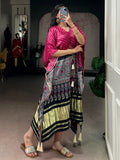 Fantastic Rani Pink Gotta Patti Gaji Silk Festival Wear Kaftan