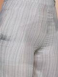 Stunning White Floral Printed Muslin Silk Office Wear Co-Ord Set