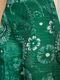 Marvelous Green Printed Muslin Silk Office Wear Co-Ord Set
